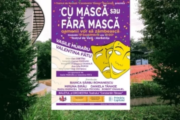 Cel mai frumos spectacol de revista din acest an: CU MASCA sau FARA MASCA - OAMENII VOR SA ZAMBEASCA!