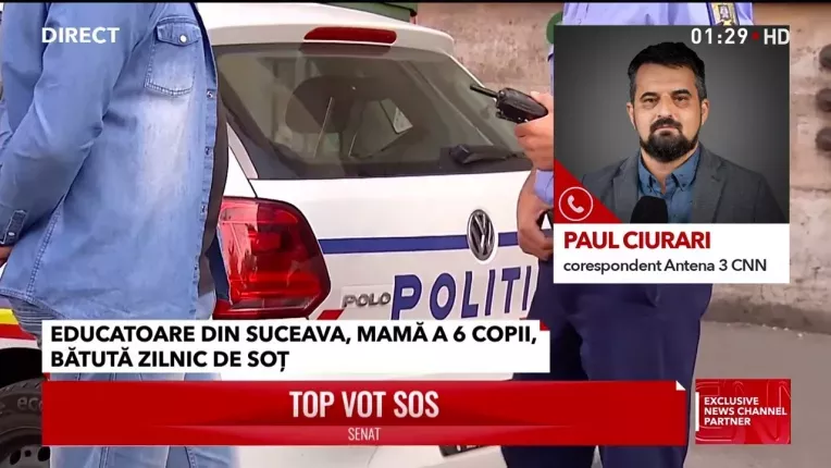 Educatoare din Suceava, mama a 6 copii, batuta zilnic de sot cu lopata