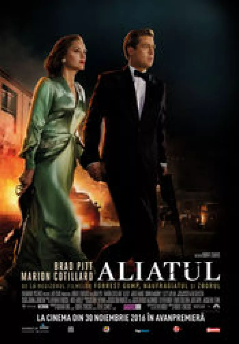 Filmul Aliatul, cu Brad Pitt si Marion Cottilard, va avea premiera in Romania pe 2 decembrie