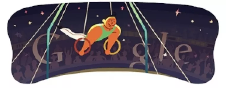 Google sarbatoreste printr-un logo inedit gimnastica artistica masculina proba pe inele