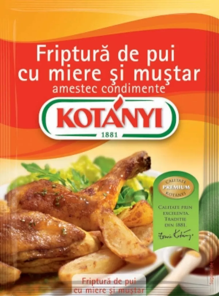 Kotanyi, amestec condimente pentru friptura de pui cu miere si mustar