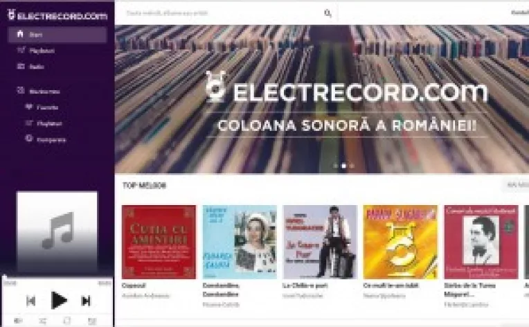 Platforma muzicala Electrecord.com este dedicata 100% muzicii romanesti