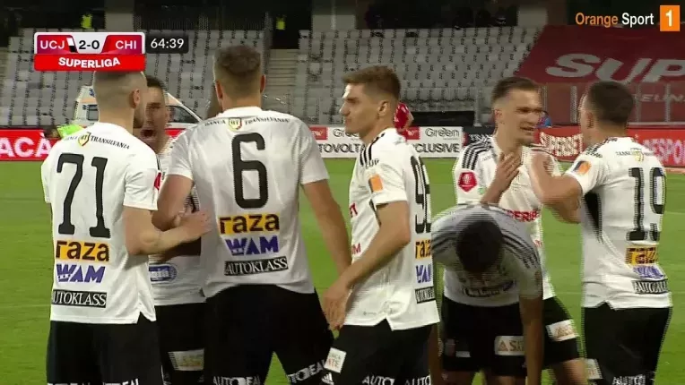 U Cluj - Chindia 2-0. Ardelenii au scapat matematic de retrogradare