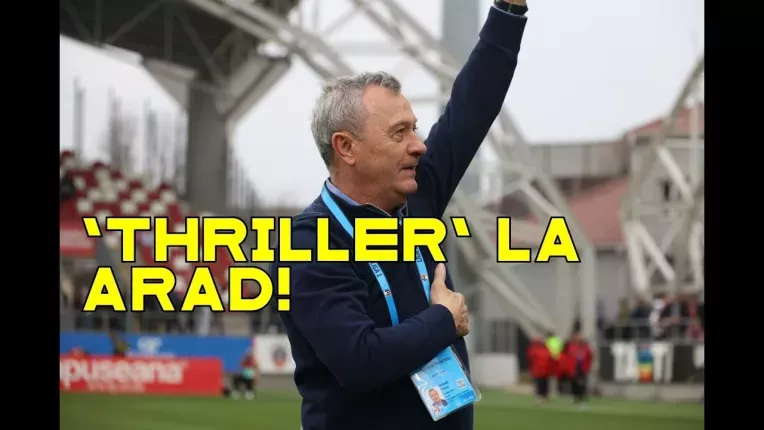UTA - FC Voluntari 4-3. Meci "nebun" la Arad! Mircea Rednic a rabufnit la finalul partidei