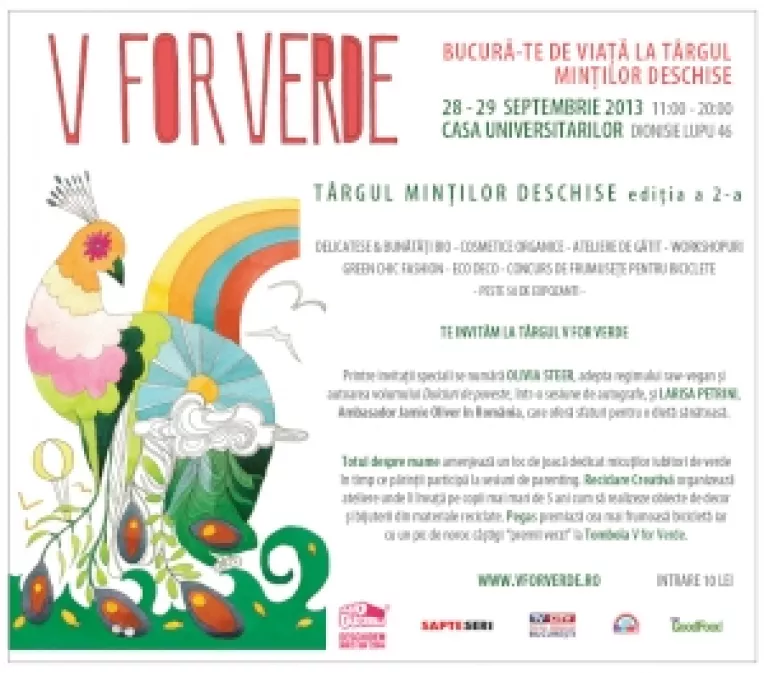 V for Verde, targul mintilor deschise, revine cu editia a II-a