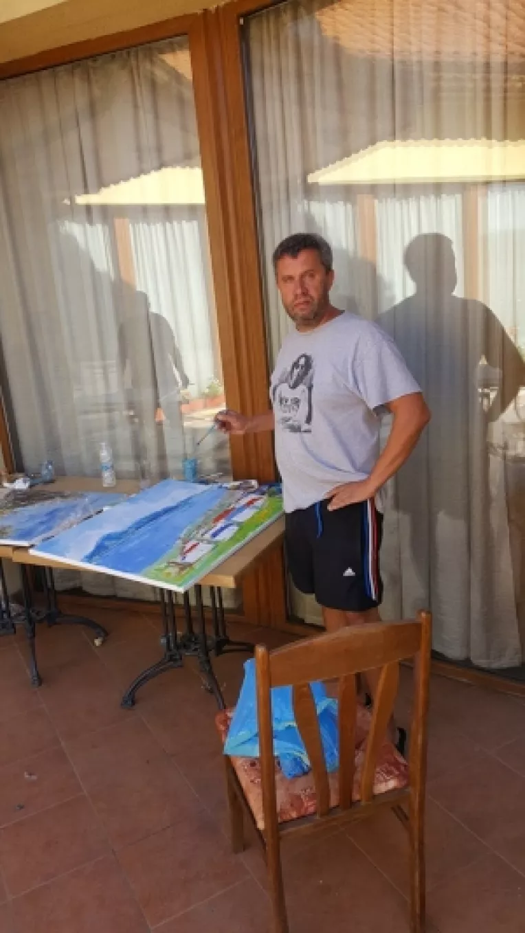 Vacanta de vis la Aydemir, pentru un grup de pictori romani si bulgari